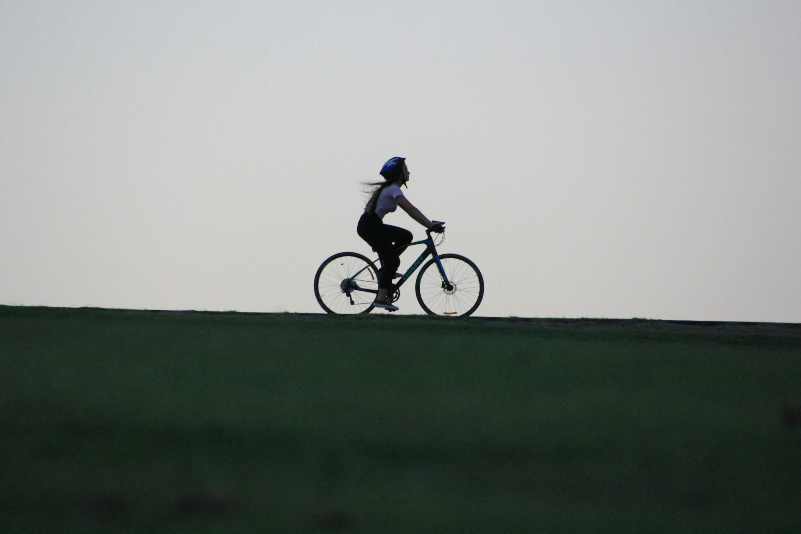 Woman cycling